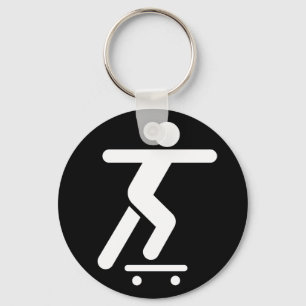 Porte-clés Porte - clé faisant de la planche à roulettes de