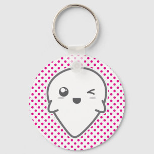 Porte-clés Porte - clé fantôme Kawaii Winking