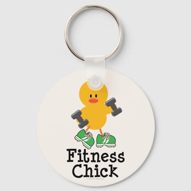 Porte-clés Porte - clé Fitness Chick (Recto)
