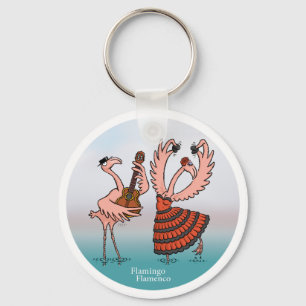 Porte-clés Porte - clé Flamant rose flamenco