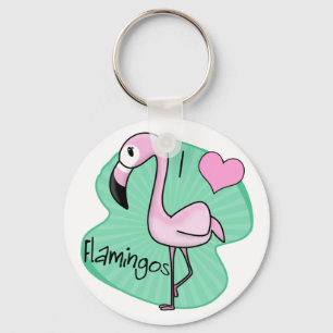 Porte-clés Porte - clé Flamant rose Kawaii