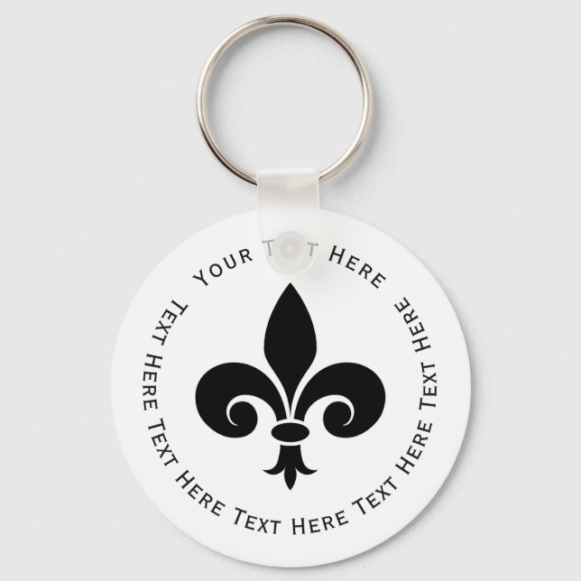 PORTE-CLÉS PORTE - CLÉ FLEUR DE LYS (Recto)