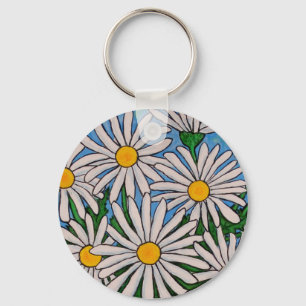 Porte-clés Porte - clé floral génial de marguerite