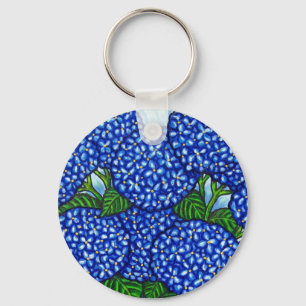 Porte-clés Porte - clé floral génial d'hortensia