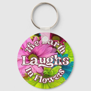Porte-clés Porte - clé floral - La Terre rit de fleurs