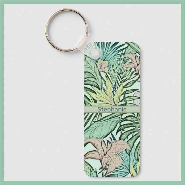 Porte-clés Porte - clé floral moderne (Créateur téléchargé)