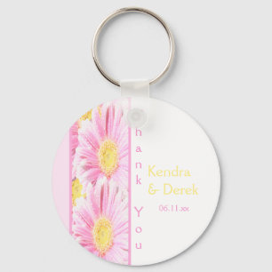 Porte-clés Porte - clé floral rose et blanc