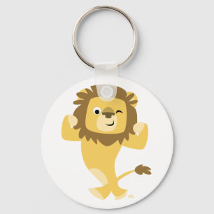 Porte-clés Porte - clé fort de lion de bande dessinée