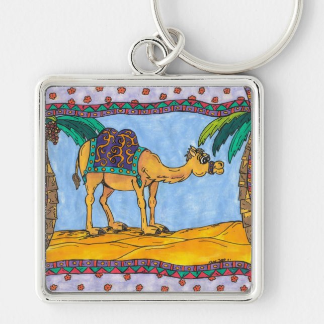 Porte-clés Porte - clé fou de chameau (Devant)