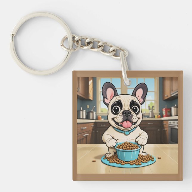 Porte-clés Porte - clé français de Bulldog (Devant)