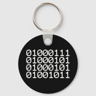 PORTE-CLÉS PORTE - CLÉ GEEK BINARY