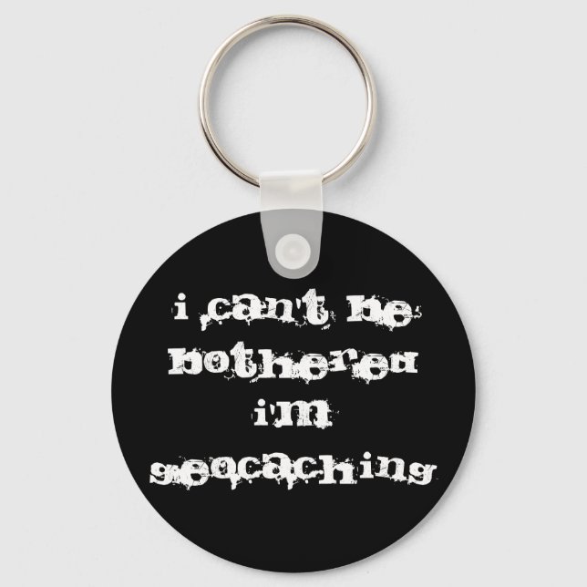 Porte-clés porte - clé géocaching (Recto)