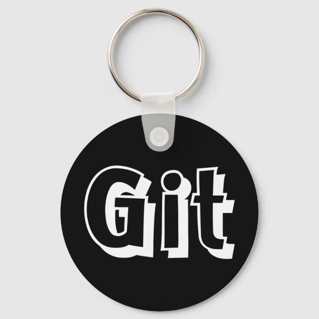 Porte-clés Porte - clé Git (Recto)