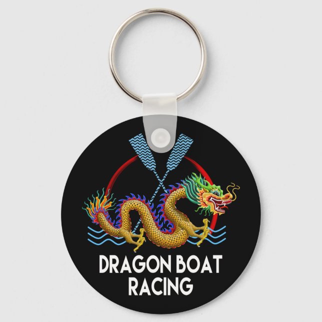 Porte-clés Porte - clé Gold Dragon Boat Racing (Recto)