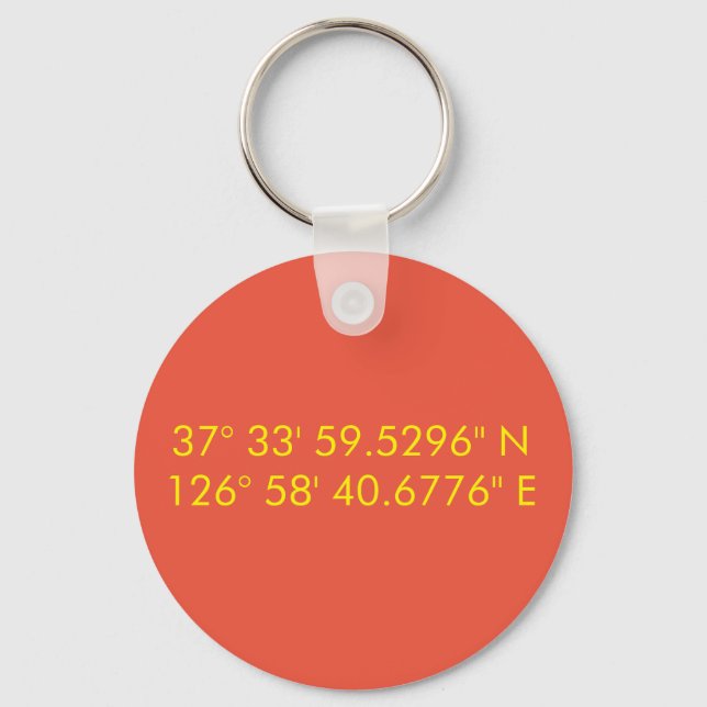 Porte-clés Porte - clé GPS personnalisé (Recto)