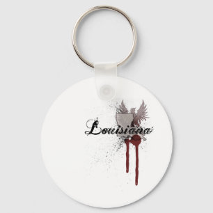 Porte-clés Porte - clé grunge de la Louisiane d'éclaboussur