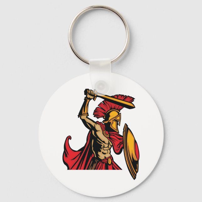 Porte-clés Porte - clé guerrier spartiate (Recto)