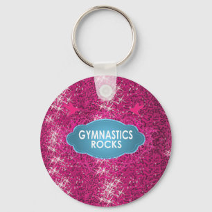 Porte-clés Porte - clé gymnastique mignon d'ÉTINCELLE de rose