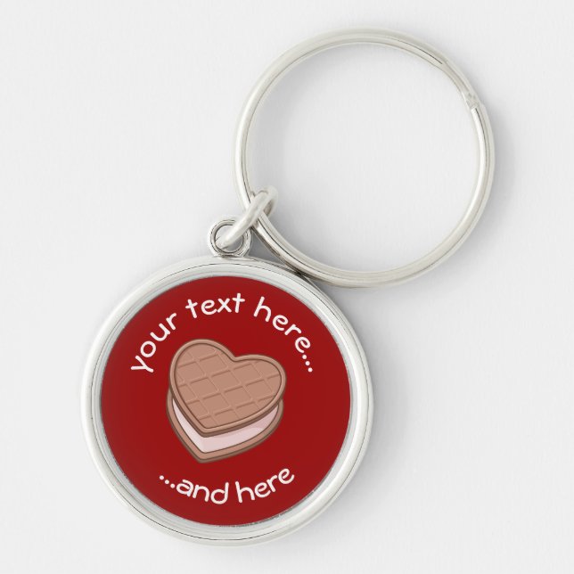 Porte-clés Porte - clé Heart Biscuit (Devant)