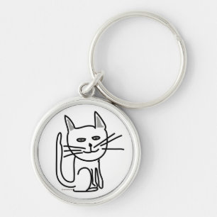 Porte-clés Porte - clé heureux du chat de Gracey