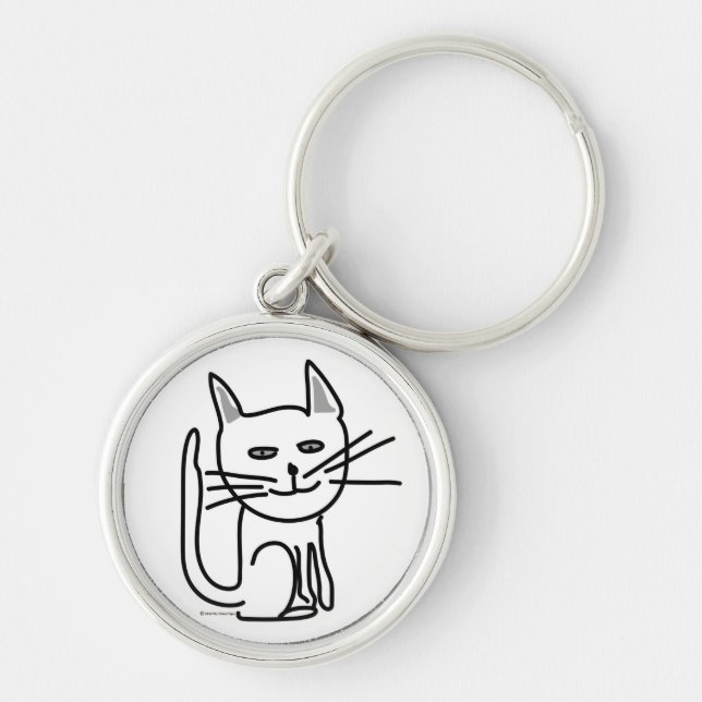Porte-clés Porte - clé heureux du chat de Gracey (Devant)