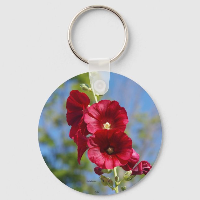 Porte-clés Porte - clé hollyhocks (Recto)