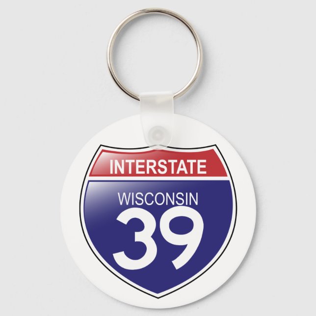 Porte-clés Porte - clé I-39 Wisconsin (Recto)