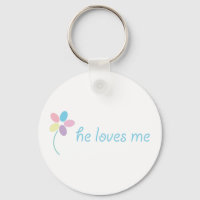 porte - clé "il m'aime"