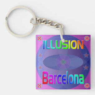 Porte-clés porte - clé "ILLUSION Barcelona" !