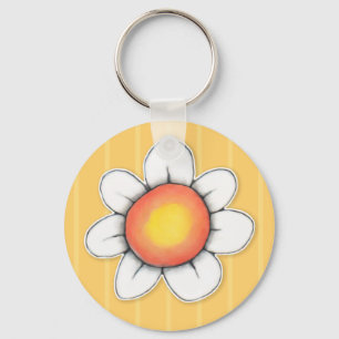 Porte-clés Porte - clé jaune Daisy Joy