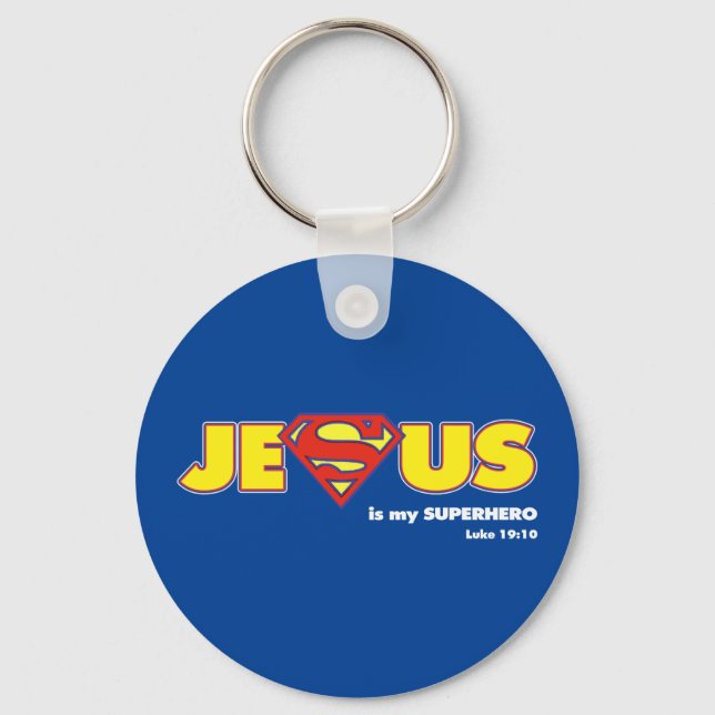 Porte-clés Porte - clé Jésus Superhero (Recto)