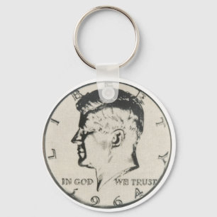 Porte-clés Porte - clé JFK à demi-dollar