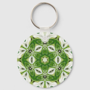 Porte-clés Porte - clé Kaleidoscope blanc vert