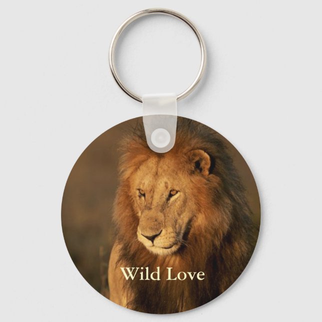 Porte-clés Porte - clé Lion d'amour sauvage (Recto)