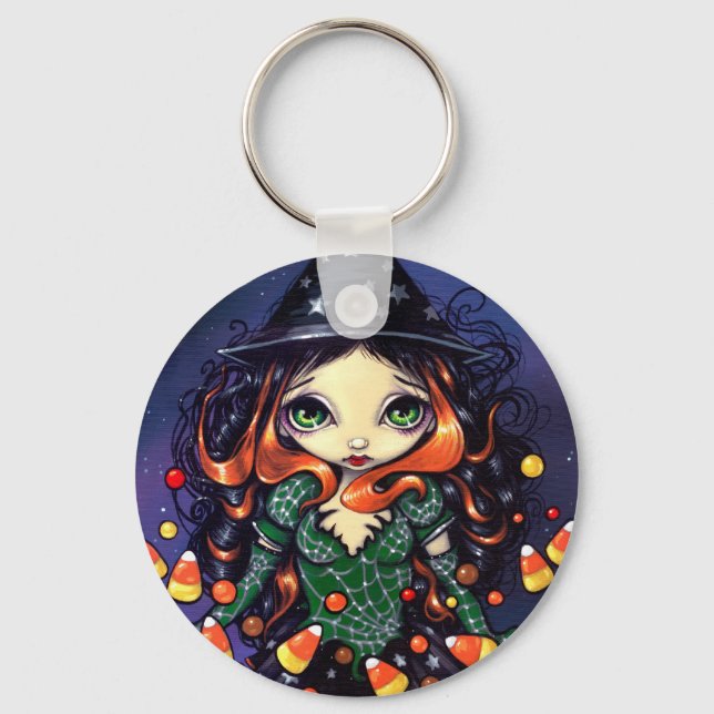 Porte-clés porte - clé "Little Candy Witch" (Recto)