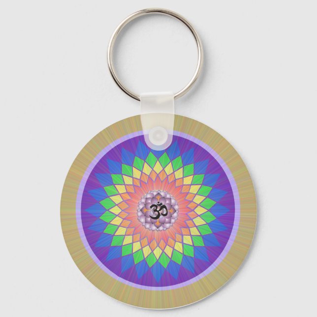 Porte-clés Porte - clé Lotus Mandala (Recto)
