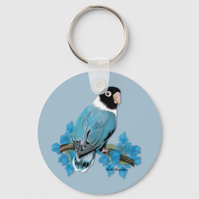 Porte-clés Porte - clé Lovebird Masqué bleu (Recto)