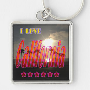 Porte-clés porte - clé "Lovely California 3"