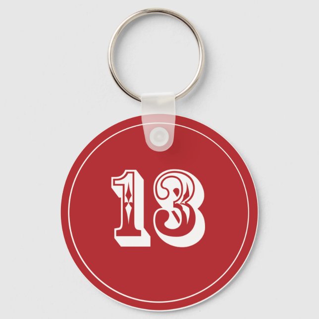 Porte-clés Porte - clé Lucky 13 (Recto)