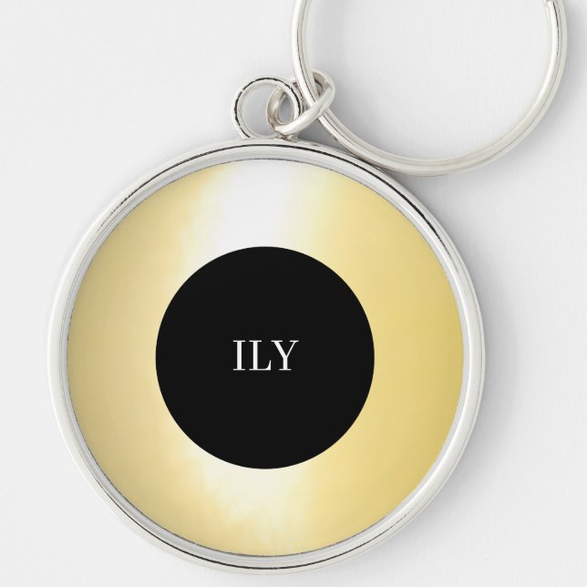Porte-clés Porte - clé Lumineux Gold ILY (Devant)