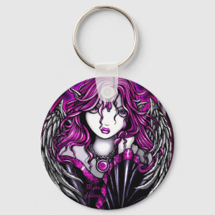 Porte-clés Porte - clé magenta d'ange
