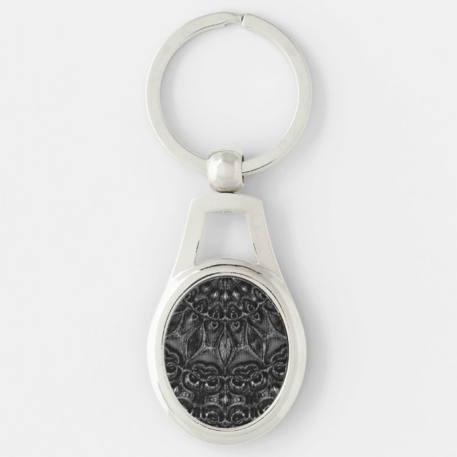 Porte-clés Porte - clé Mandala Charcharbon (Devant)