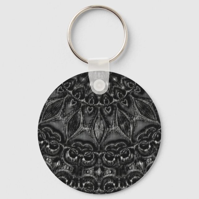 Porte-clés Porte - clé Mandala Charcharbon (Recto)