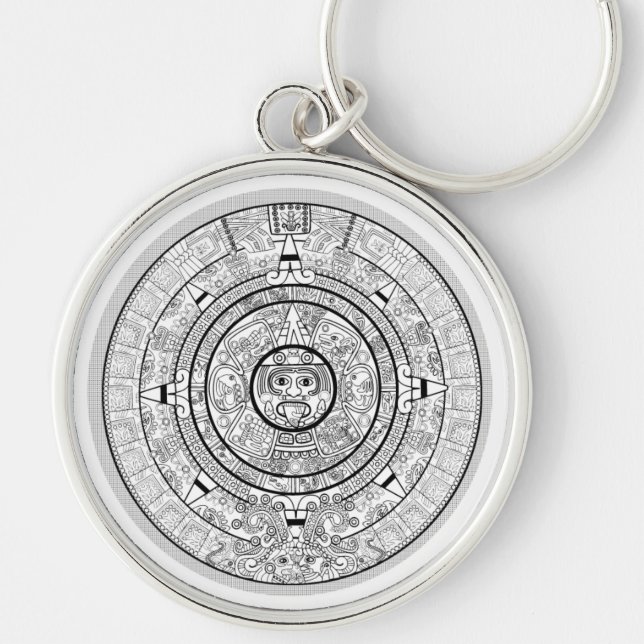 Porte-clés Porte - clé maya de calendrier (Devant)