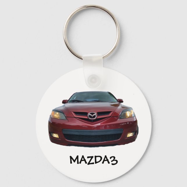 Porte-clés Porte - clé Mazda3 Button Mazda 3 avant seulement (Recto)