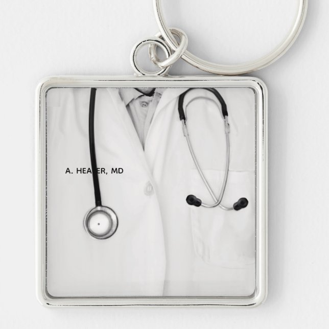 Porte-clés porte - clé médecin personnalisé (Devant)