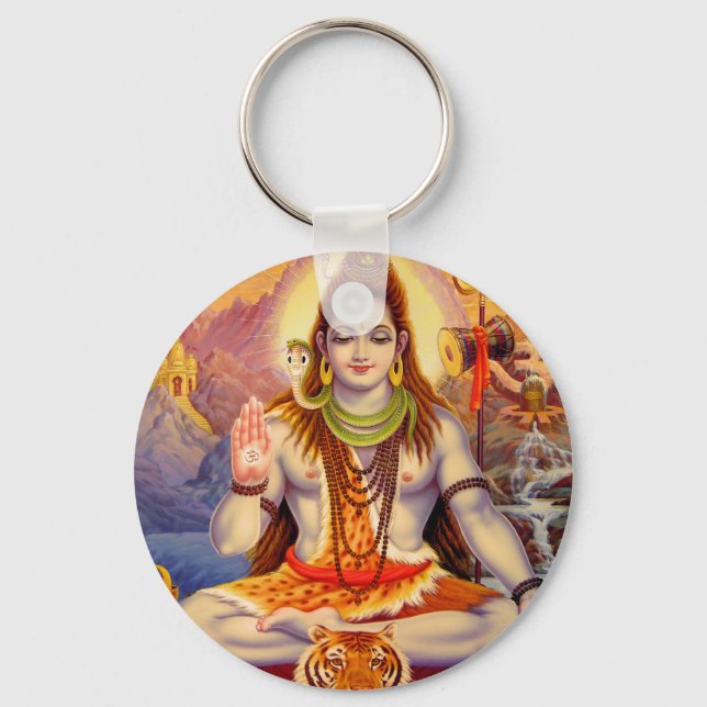 Porte-clés Porte - clé méditant Lord Shiva (Recto)