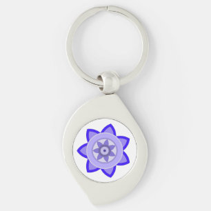 PORTE-CLÉS PORTE - CLÉ METAL AVEC ART DE FLEURS