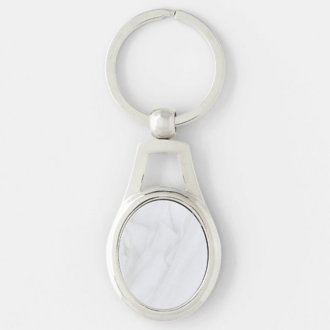 Porte-clés Porte - clé métallique en pierre de marbre (Devant)