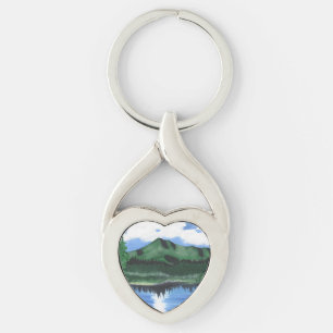 Porte-clés Porte - clé métallique Mt Tamalpais Peinture et la